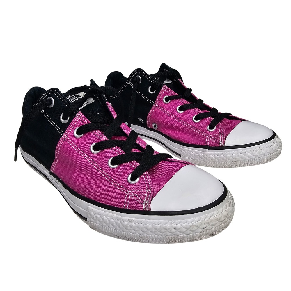 Converse Chuck Taylor All Star Juniors 5 Pink Black Colorblock Low Top Sneakers